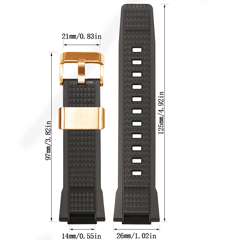 Фото Резиновый силиконовый ремешок для часов MTGB3000, подходит для Casio MTG-B3000/BD Sports, водонепроницаемый браслет №2