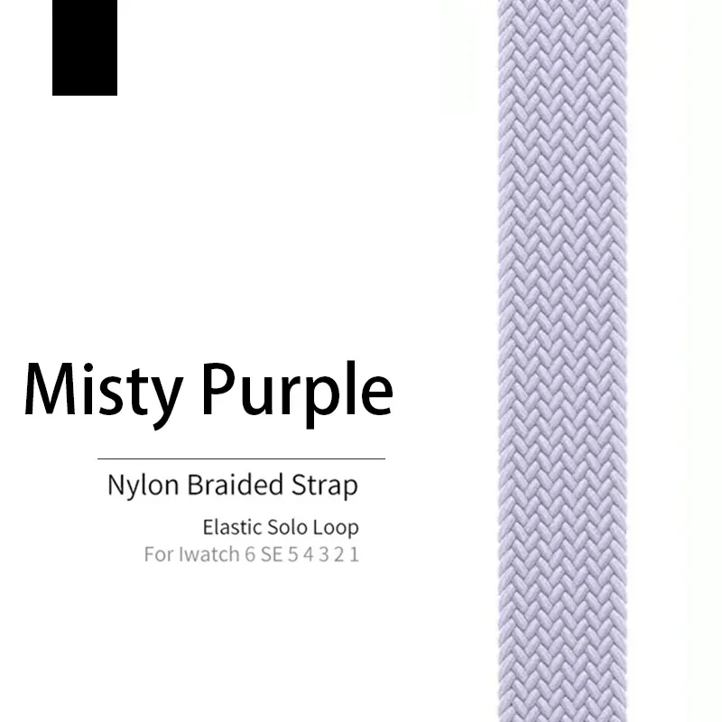 Braided Solo Loop Strap for Apple Watch - Stylish and Comfortable Wristband Bracelet