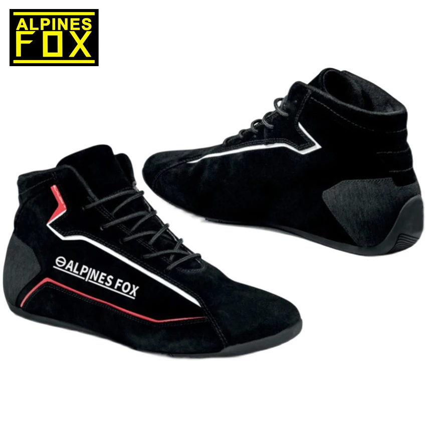 Adult Kart Shoes Cowhide Leather Indoor Karting Motorcycle Shoes Boots 3 Color FIA Approved motorcycle shoes motorcycle boots