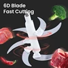 Meat Grinder Blade 6D for 5L Electric Meat Grinder Accessories Food Crusher Processor Slicer Replacement Spare Parts Home Applia 1