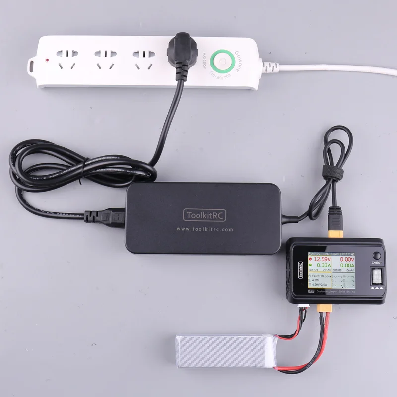 ToolkitRC ADP200 Power Supply Unit Adapter XT60 Output Rc FPV Car Lipo LiHV NiMh Battery Balance Charger For M6D M8P M8D thumbnail 4