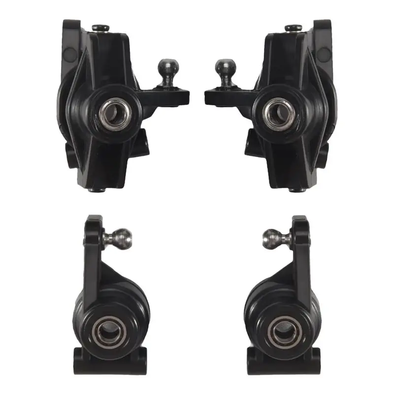 ABKN-1Set 블랙 RC 자동차 예비 부품 스티어링 너클 C-허브 캐리어 리어 허브 캐리어 세트 Wltoys 144001 144010 124016 124017 12