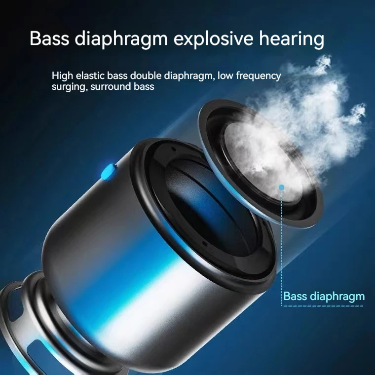 Portable Mini Bluetooth Speaker Bass Waterproof 12 Hours Lasting Range Aluminium Alloy Outdoor Bluetooth Speaker Portable Audio
