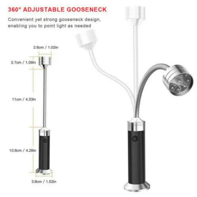 9 Leds Zseblámpa Bbq Grill Különleges Szabadossági Magnics Bast 360 Fokos Barbecue Light - Image 3