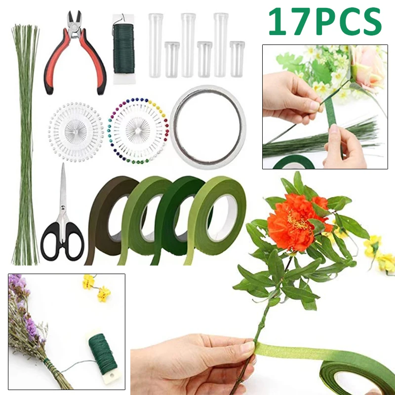 

DIY Floral Material Handmade Bouquets Accessories Floral Tape Wire Cutter Scissors Arrangement Tools Kit
