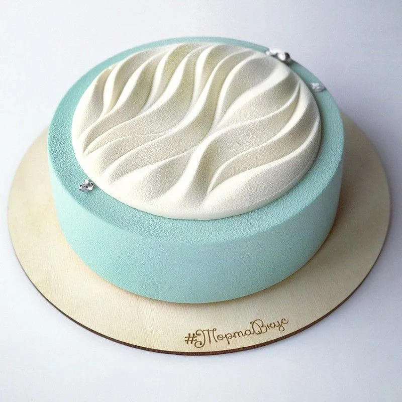 

Round Water Ripple Silicone Cake Mold Mousse Chiffon Chocolate Cheese Ice Cream Pudding Dessert Baking Pan Wave Decorating Tools
