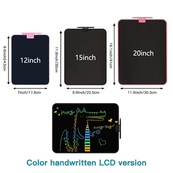 ZWN 12/15/20Inch LCD Drawing Board Writing Tablet Digit Magic Blackboard Art Tools Painting & Education Toys for Kids Gifts 2