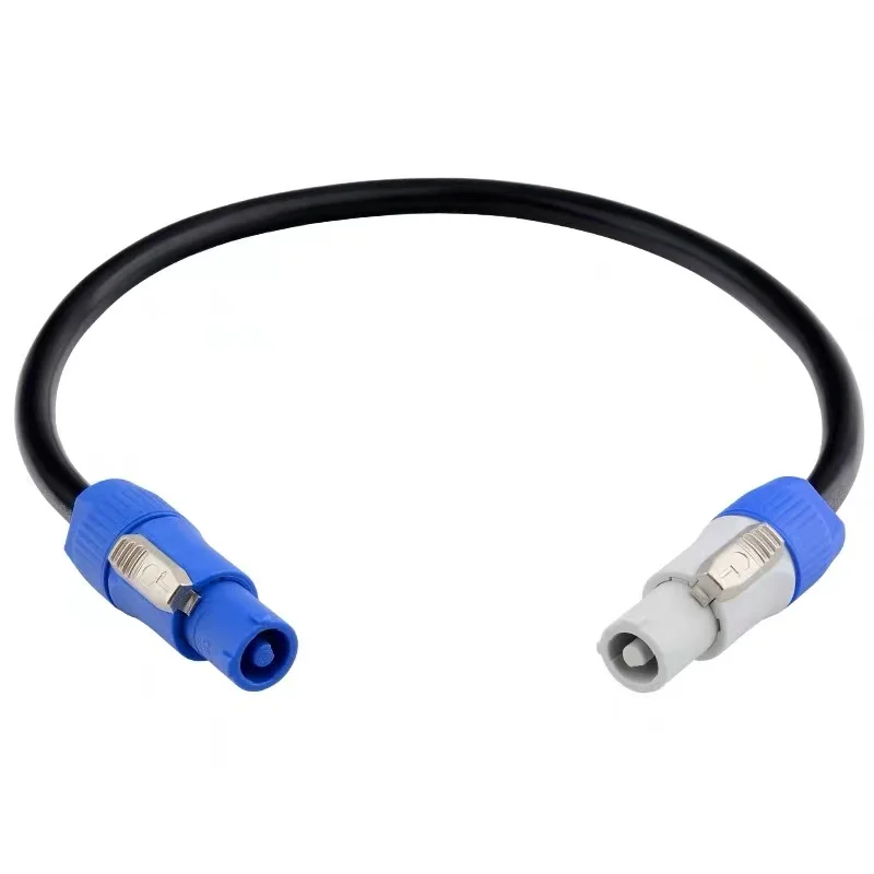 

Pro Dj Stage Light Powercon In and Out Extend Cable Lock Connector 2m/3m/5m/10m Power Con Extension Cable Easy Lock Blue/Grey