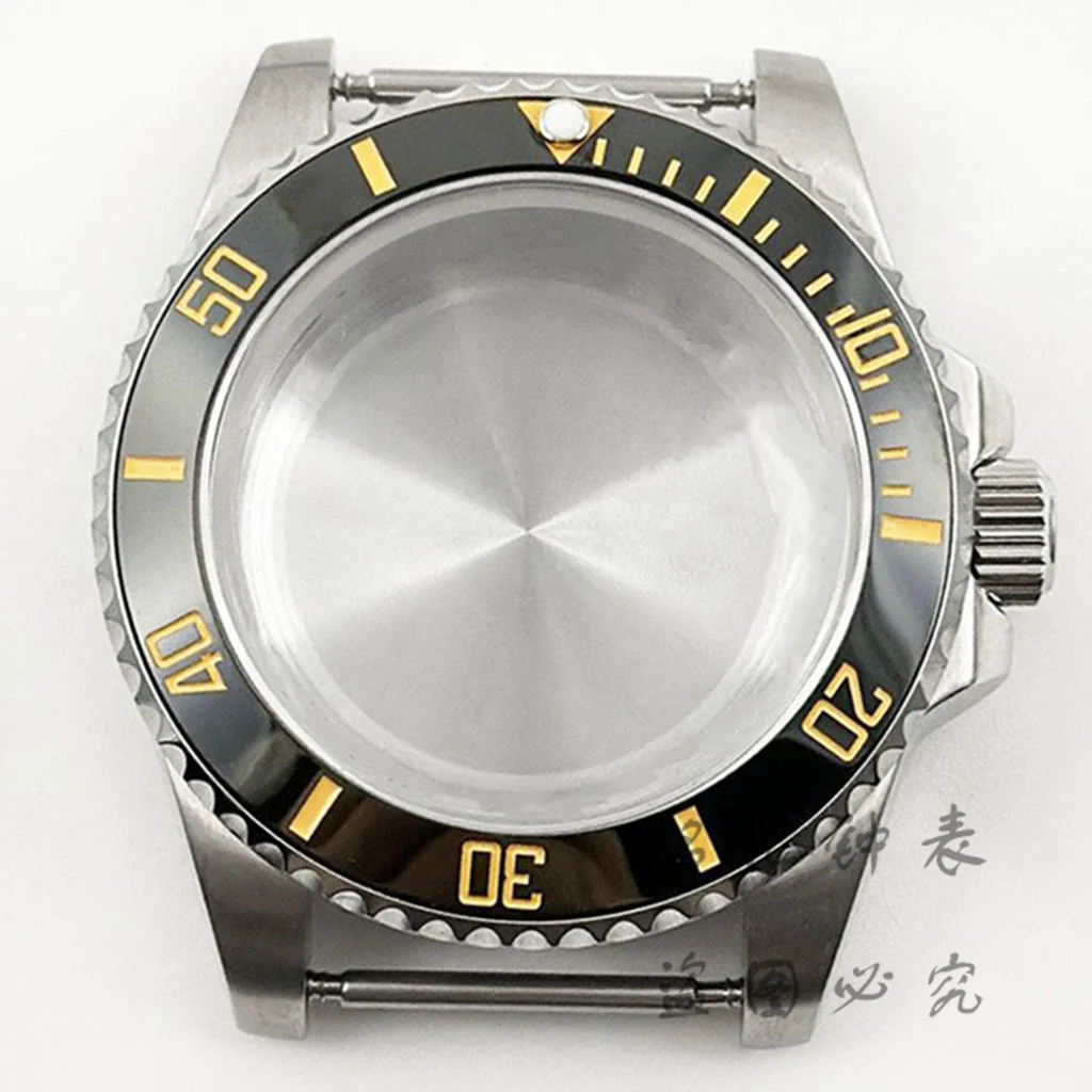 Deep Blue Bezel 40MM Diver Watch Case with Waterproof Sapphire Crystal
