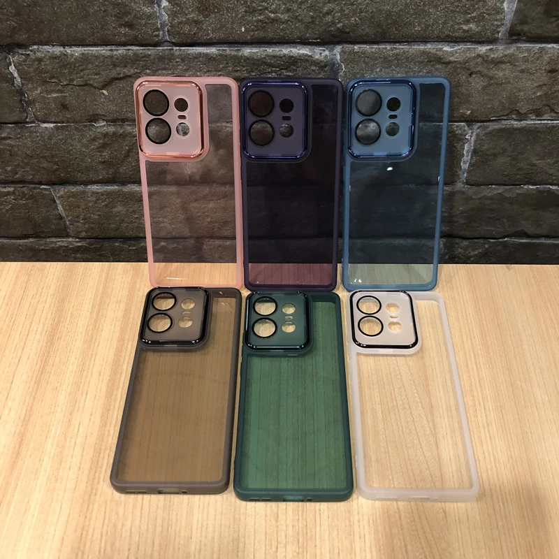 Transparent Lens Film Soft Silicone Phone Case