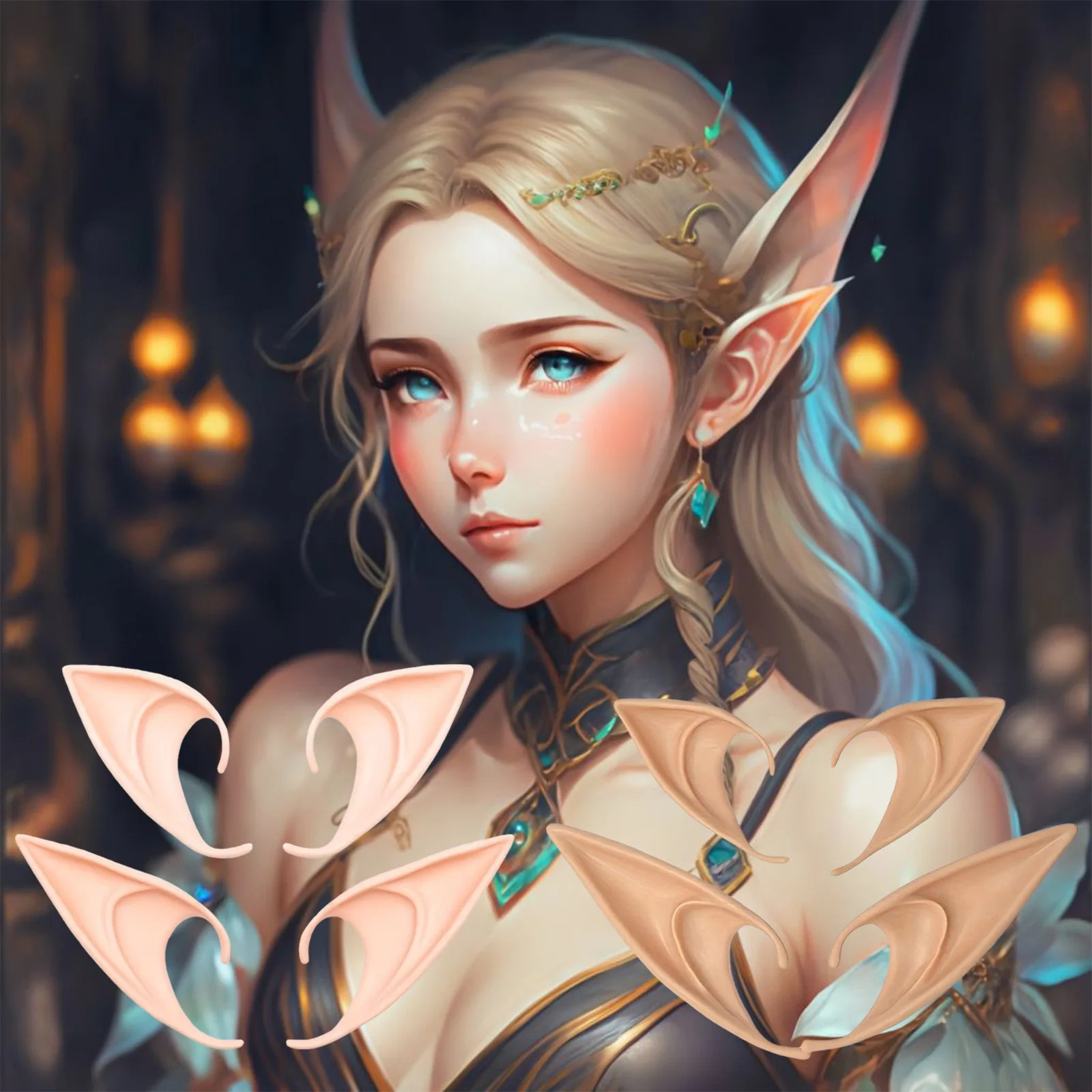 Generic Silicone Elf Ears Cosplay Props