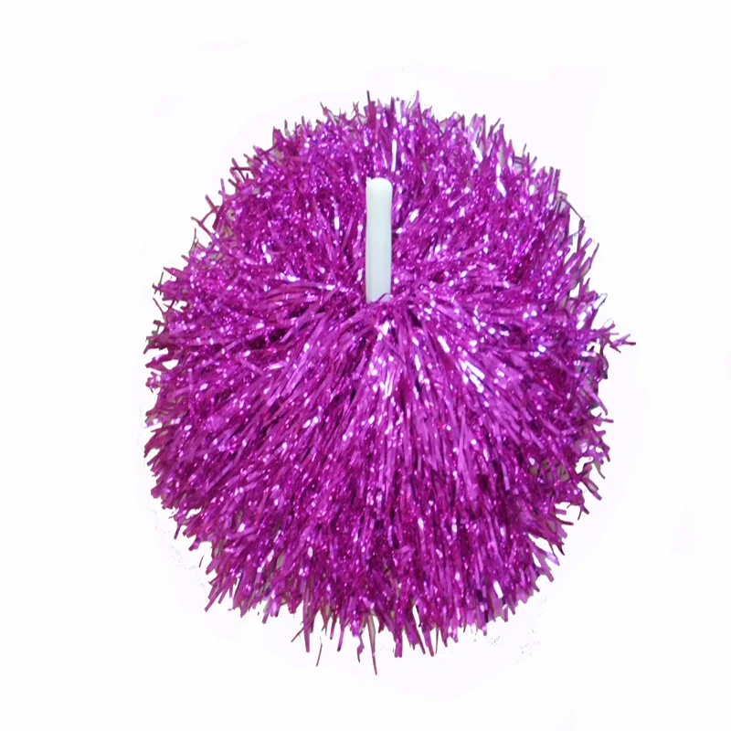 Pompoms for Cheerleader, 10Pcs, Cheer Pompons, Cheerleading Supplies Factory, Color and Handle Can Choose, High Quality, 80g