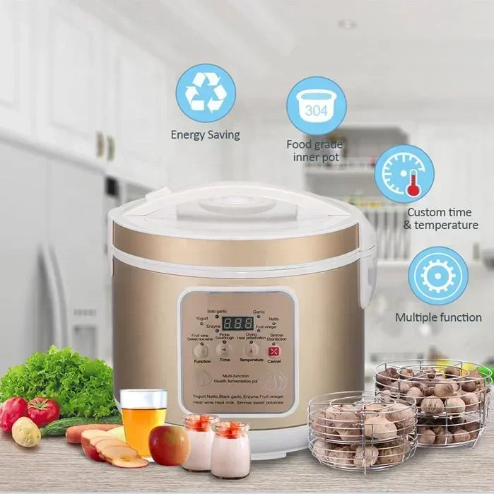 6L Yogurt Machine Automatic Intelligent Temperature Control Fermentation Tank Large Capacity Yogurt Natto Black Garlic 6