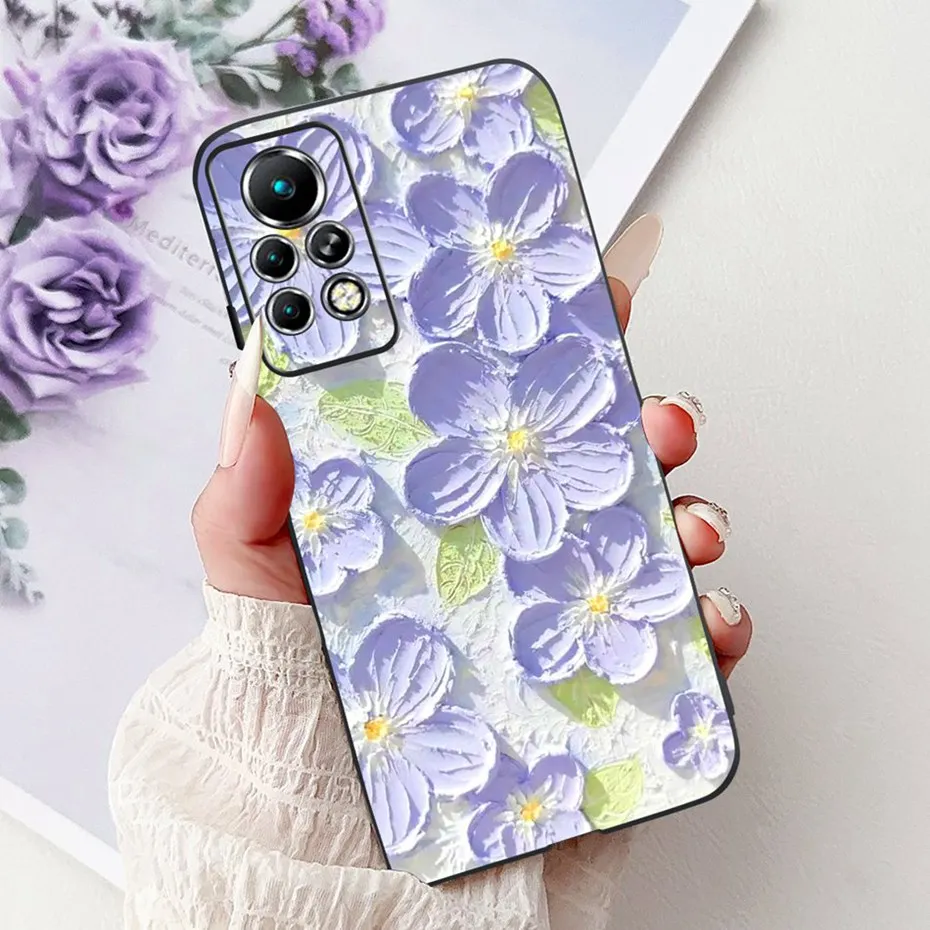 Sleek Black Silicone Soft Back Phone Case - New Design