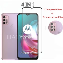 Premium Tempered Glass Screen & Camera Protector - 2 Glass and 2 Lens (For Moto G54 (China))
