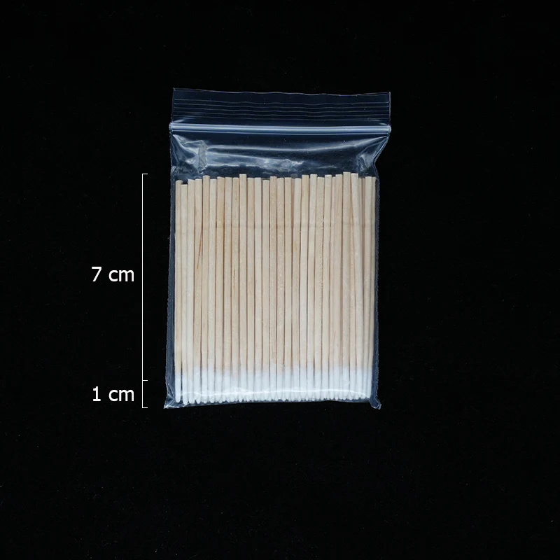 300Pcs Nails Wood Cotton Swab Clean Sticks Nail Polish Remover Art Tools Wooden Cotton Head Manicure Corrector Nail Polish Tool BEST SELLERS