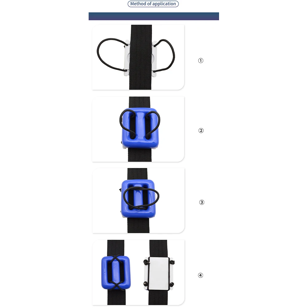 Nylon Diving Weight Fixing Plate Adjustable BCD Webbing Mount