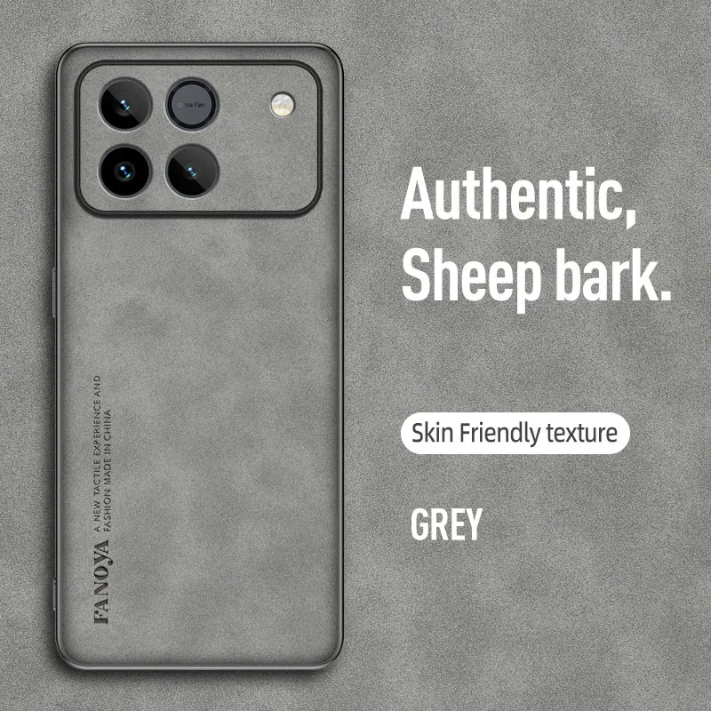 Shockproof Matte Leather Case with Soft Back Cover