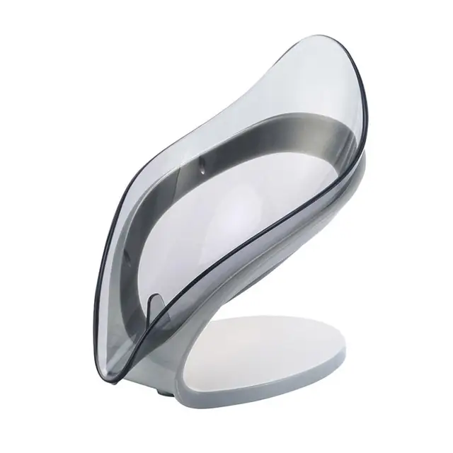 1 pz foglia portasapone per bagno doccia portatile antiscivolo portasapone portasapone in plastica vassoio in spugna per bagno cucina accesso G2c8 5