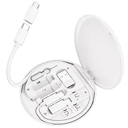 Universal Multi - Function USB Charging and Adapter Kit - 60W Power Delivery (White 1pcs)