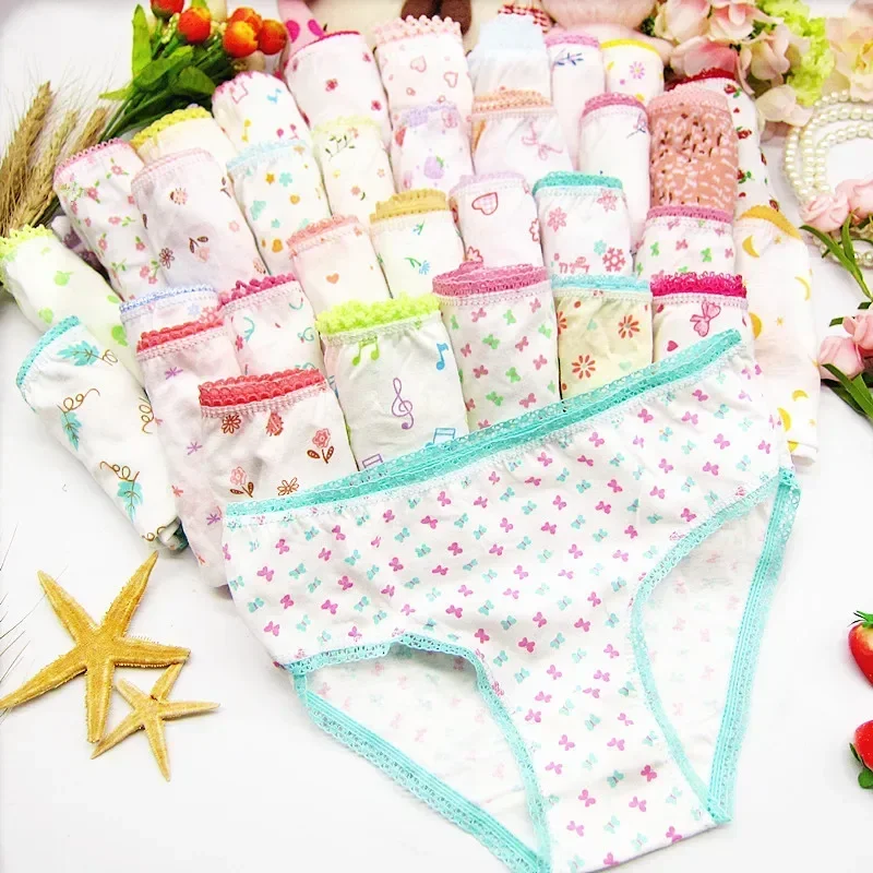 6pc/Lot Fashion New Baby Girls Underwear Cotton Panties Kids Short Briefs Children Underpants