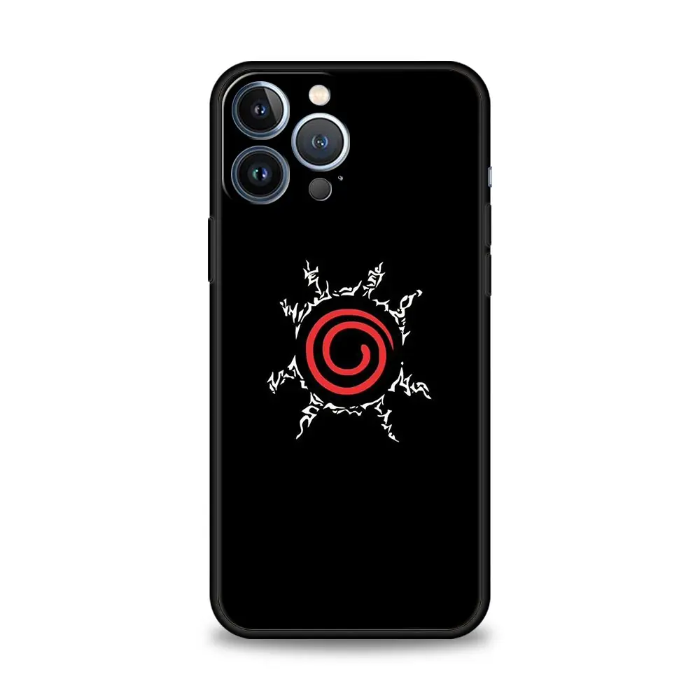 Anime Naruto Itachi Black Case for Apple iPhone 11 7 13 Pro Max 12 XR X 6 12 Mini 5 6 Plus SE Phone Cover Shell Hot Original Bag iphone 13 leather case