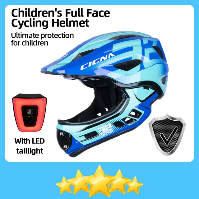 Casque intégral détachable pour enfants Casque de vélo de sécurité sportive  pour enfants