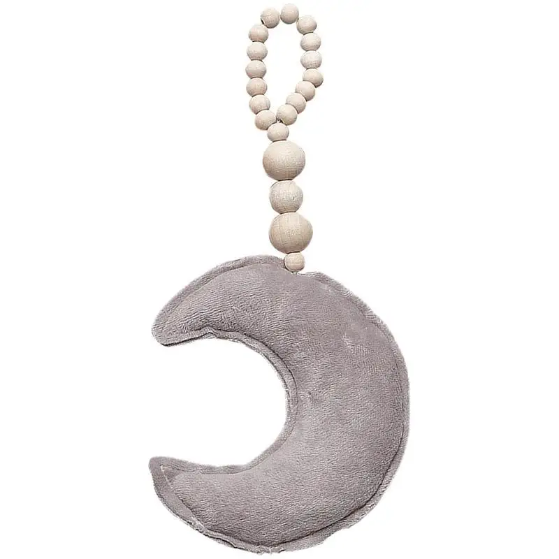 

Baby Decoration Pillow Nordic Moon Wooden Beads Strings For Toys Kids Bed Room Crib Tent Decor Ornaments Photography Props
