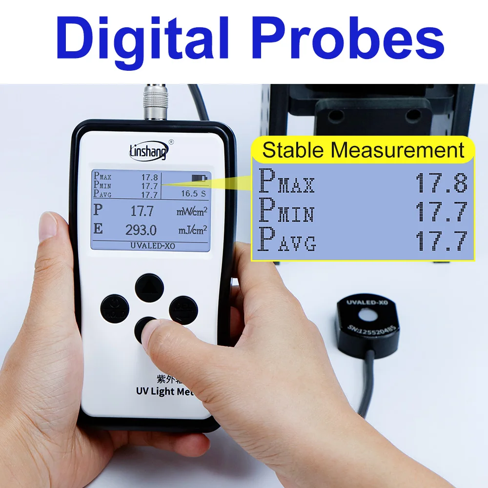 Uv Tester uv illuminometer Ultraviolet Light Meter Radiometer Uva Uvb Uvc Light Sources LS125 Multi-probe High Precision Simple Operation