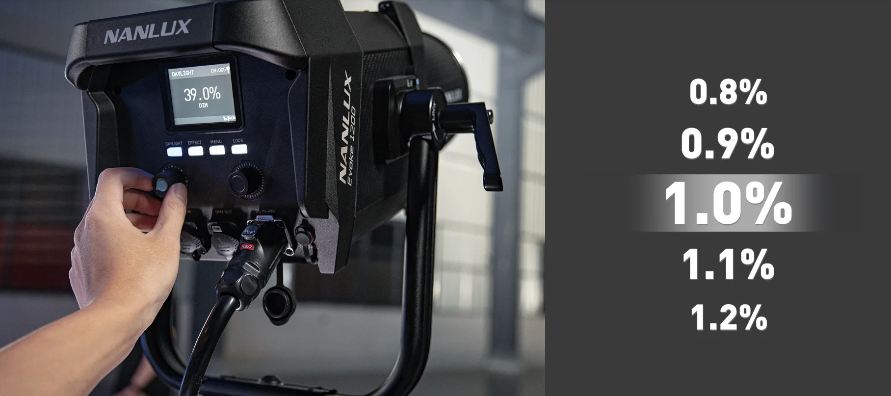 Evoke 900C EVOKE 1200B RGB LED Spot Light with carry bag for Studio Film Product