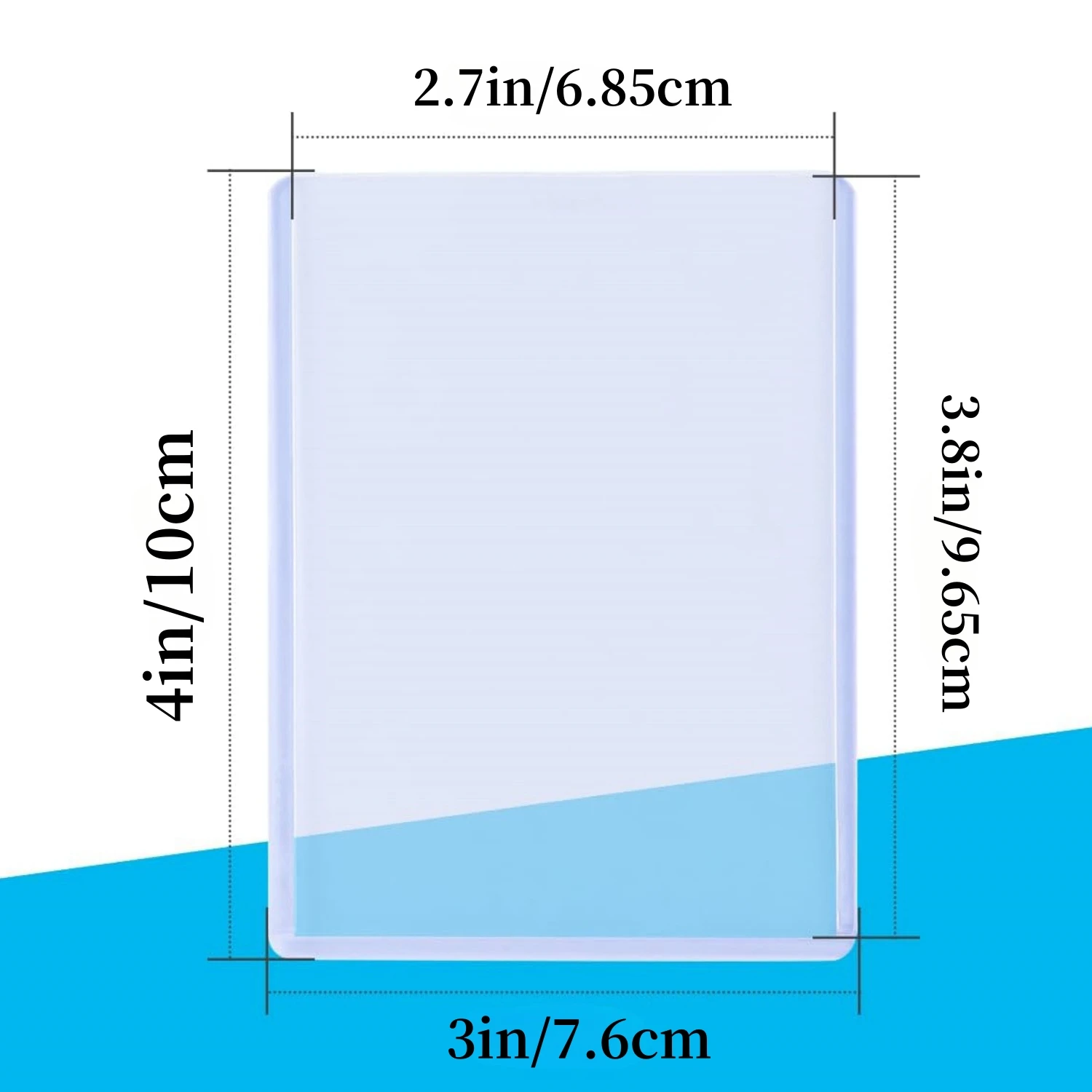 Card Toploaders 3" x 4" Clear for Cards with Card Sleeves 25/50/100ct