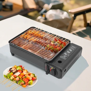 2.2KW Portable LPG/Butane Gas Grill Stove Outdoor Camping Stove Cooking BBQ Cooker Kit w/Carrying Case for Traveling Trekking RV 1