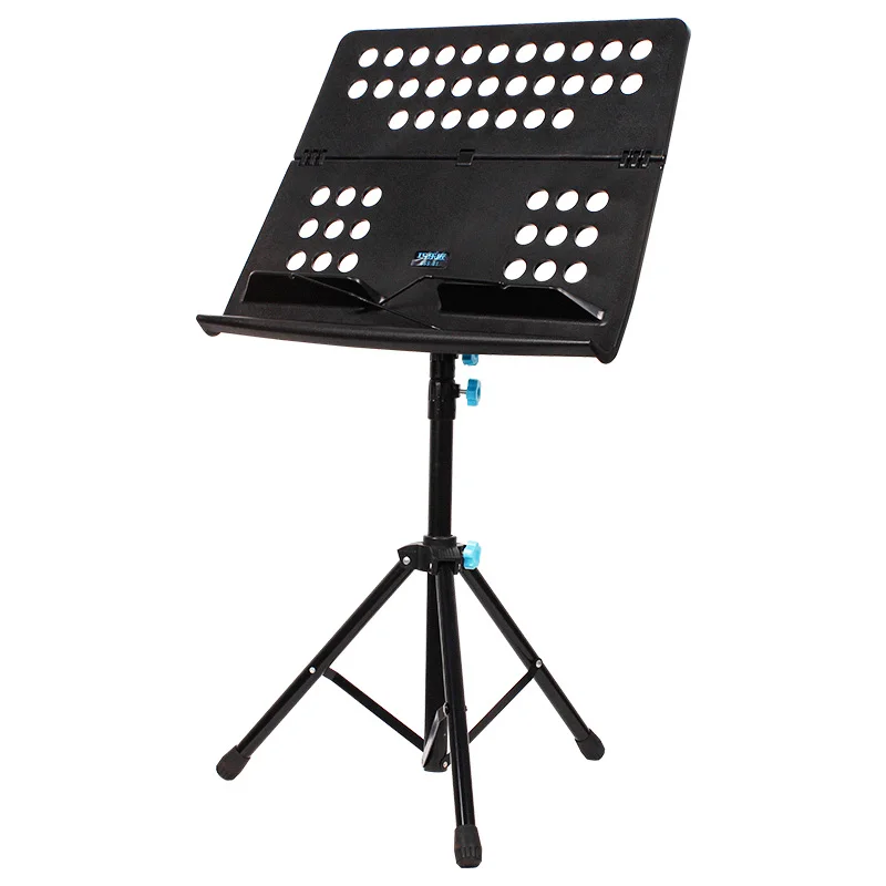 

Double Layer Music Stand, Black Large Music Stand, Saxophone Guitar Music Stand, Bold and Thick, Portable Household Folding