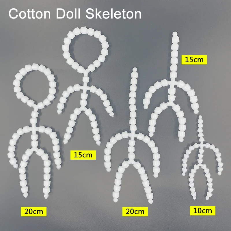 

10cm&15cm&20cm Cotton Doll Skeleton, A Tool To Infuse The Soul Of Cotton Dolls, A Special Silent Skeleton For Dolls, 9.5mm