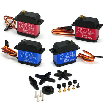 Servo digitale ad ingranaggi in metallo ad alta coppia 20KG 25KG 30KG 35KG braccio robotico robot