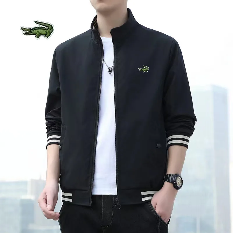 

High Quality CARTELO Men's Thin Coat Spring Autumn New Trend Top Casual Zipper Jacket Baseball Suit Color Patchwork Clothes
