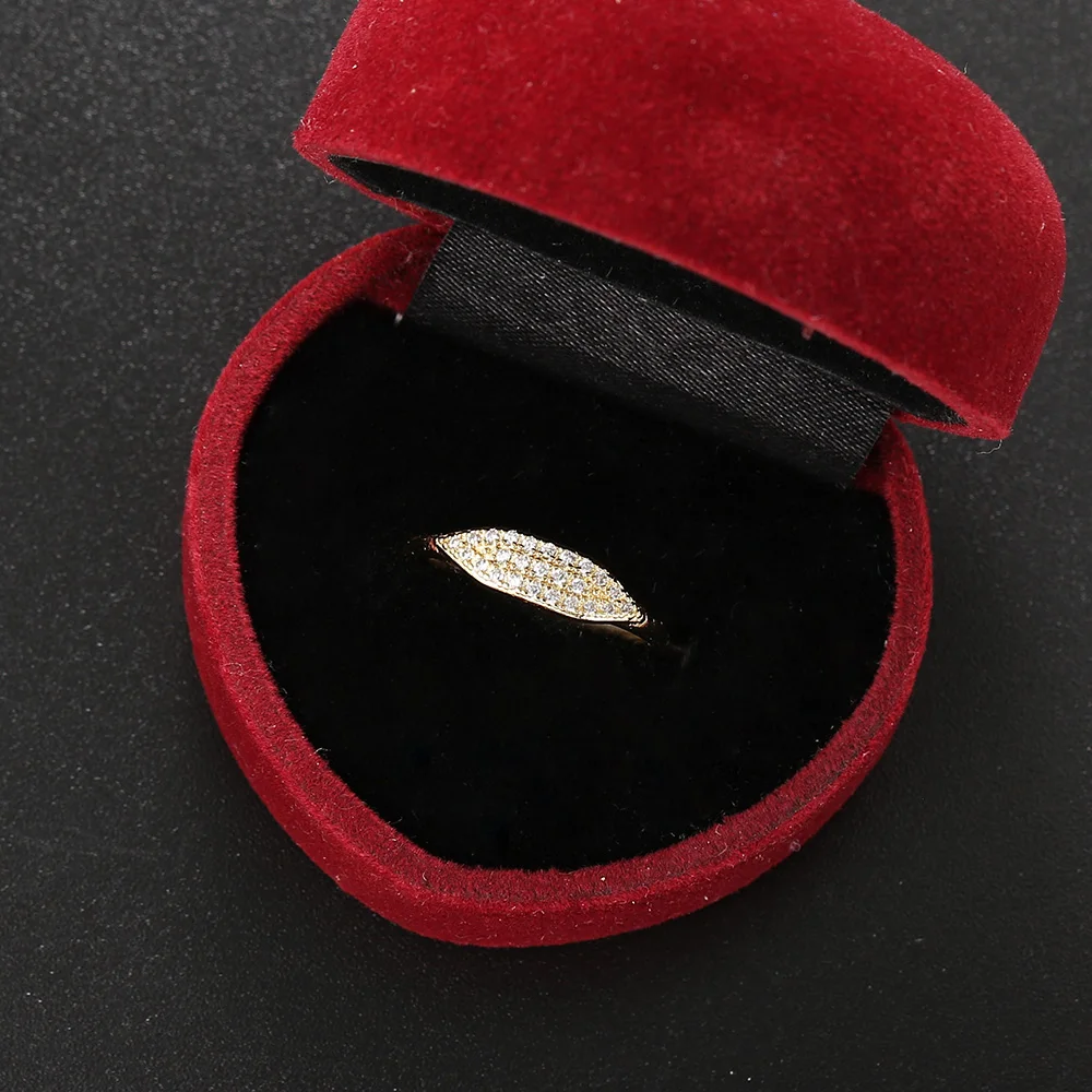 Minimalist Women's Stacking Rings Trendy Dainty Zirconia Crystal Finger Accessories for Female R737