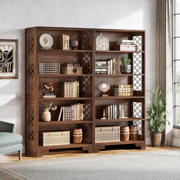 6-Tier Vintage Bookcase 1