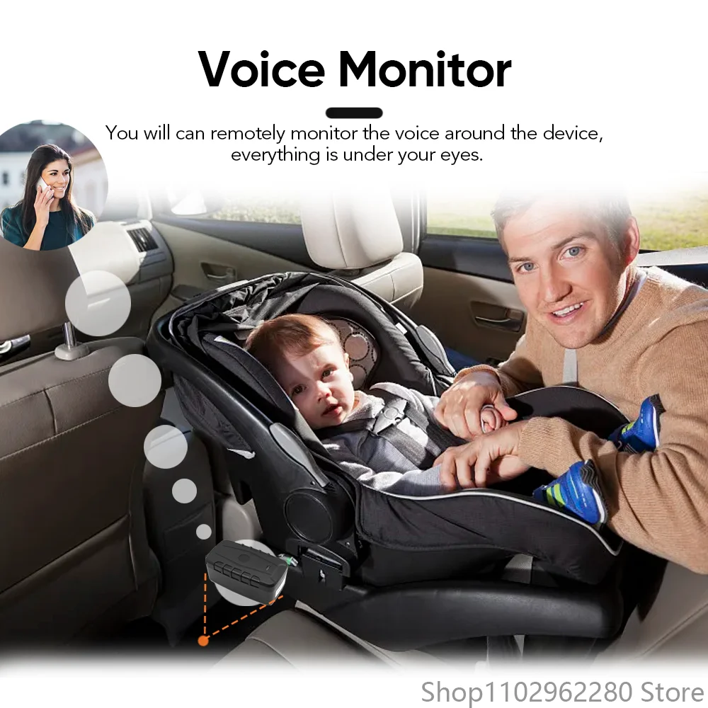 Voice monitoring function displayed on mobile screen