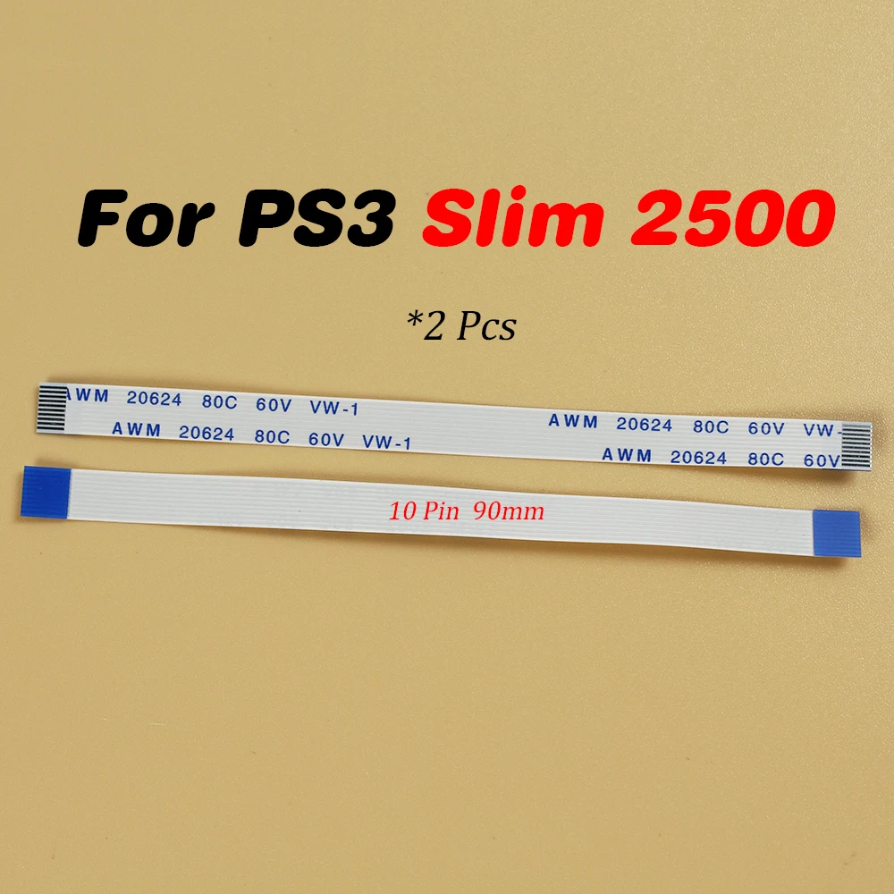 Timorn Cavo Flessibile A Nastro 10 Pin Per PS3 Slim - Interruttore Alimentazione - Ricambio Per CECH-2500A / CECH-2500B - Riparazione - copertina