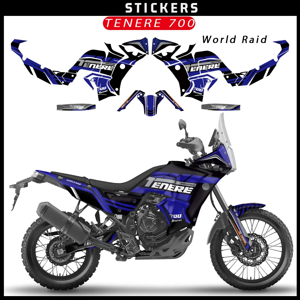 Tenere 700 World Raid Sticker Per Yamaha Tenere 700 World Raid 2022 2023 Adesivo Moto Decalcomania Protettiva