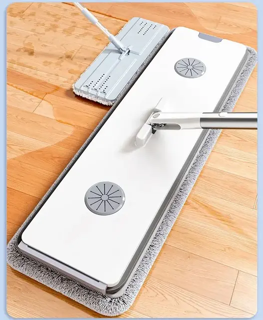 Joybos 40 cm grande mop lavaggio con secchio e spremere la pulizia del pavimento mano libera mop per pavimenti piatti strumenti per la pulizia della casa in microfibra 6