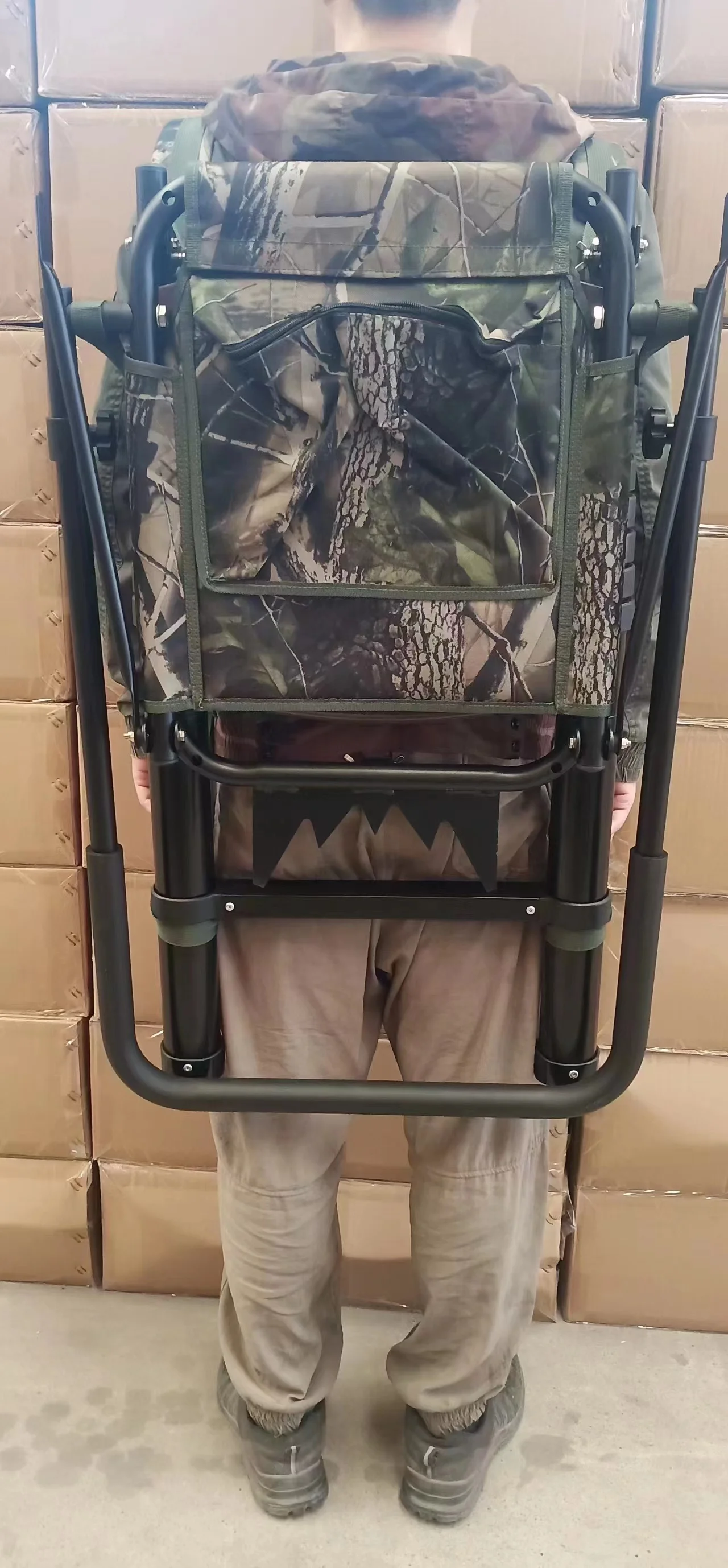 Hunting Telescopic Tree Stand Portable Chair Hunting Ladder Folding Aluminum Tree Stands Outdoor Deer Highseat Seat Chair