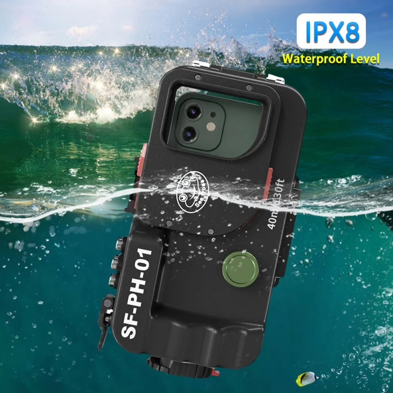 Seafrogs новая модель 40 метров обычная водонепроницаемый корпус для дайвинга без