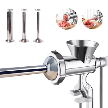 Aluminum Meat Grinder With Tubes Tool 1