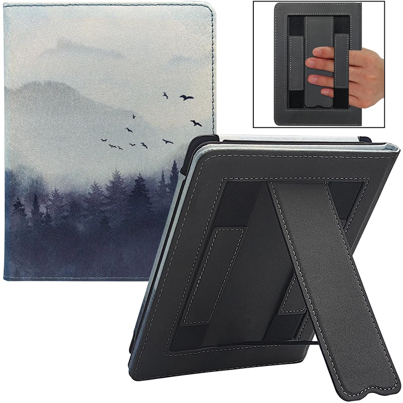 Custodia Per 6 ''All-New Kindle (11A Generazione, Rilascio 2022) Cover Per Kindle 2022 Con Sospensione Automatica/Wake Doppia Cinghia/Supporto