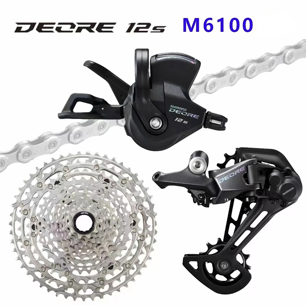 

12v Groupset DEORE M6100 Shifter Rear Derailleur RD-M6100 CS-M6100 10-51T Cassette CN-M6100 Chain 1x12-speed Original parts