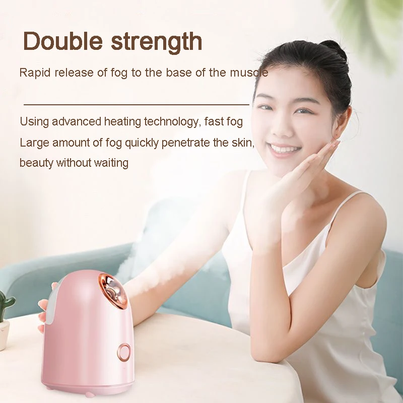 

SPA Face Steamer Nano Mist Sprayer Facial Steamer Cold & Hot Nebulizer Facial Sauna Humidifier For Pores Cleansing Moisturizing