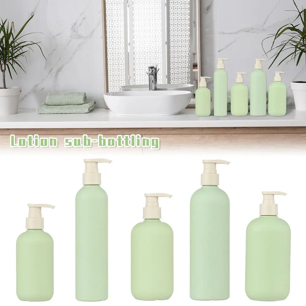 

Rustproof Kitchen Bathroom Round Bottles Shampoo Shower Gel Foaming Soap Dispenser for Liquid Lotion Refillable