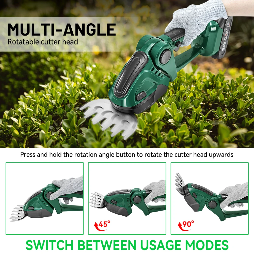 2 in 1 Electric Hedge Trimmer 20000rpm Shrub / Hedge Pruner 3